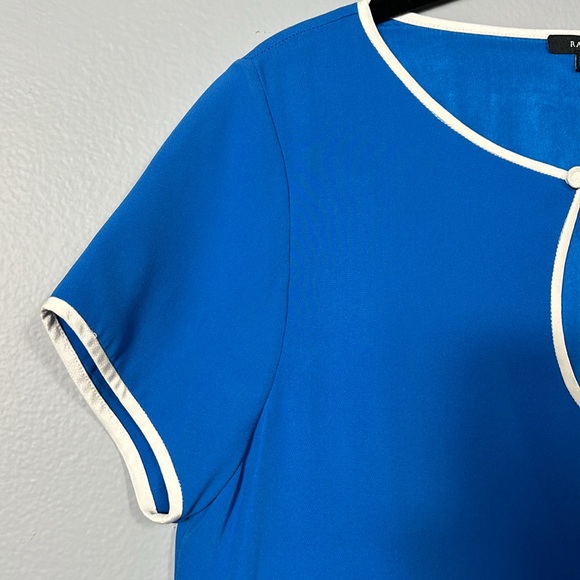 Raoul Silk Vintage Look Crew Neck Mini Dress size 38 US 6 - Picture 4 of 9